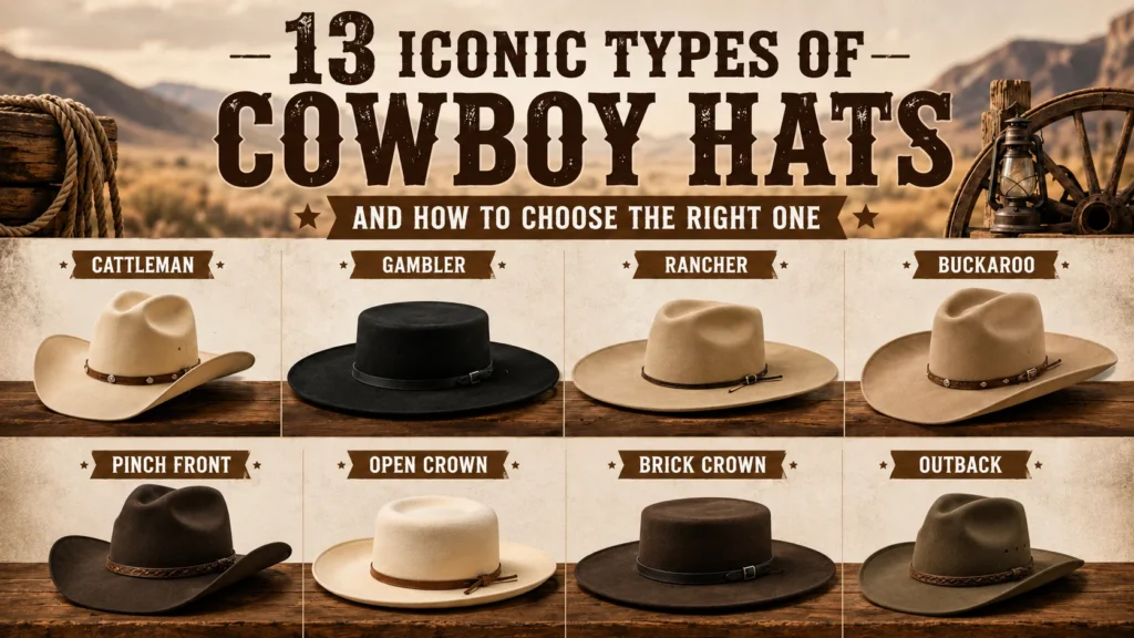 13 Iconic Types of Cowboy Hats and How to Choose the Right One