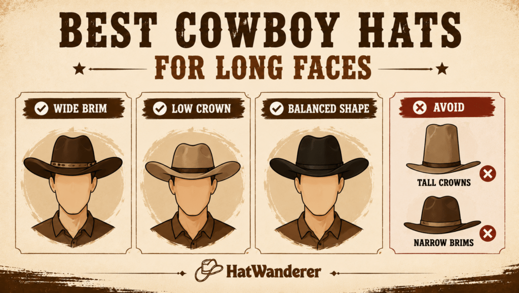 Best Cowboy Hats for Long Faces