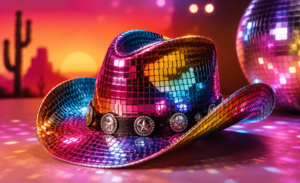 Colorful Discow Cowboy Hat Colorful Discow Cowboy Hat