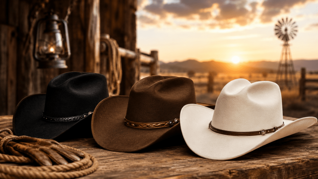 Feature image of blog post Cowboy Hat Color Meanings Explained