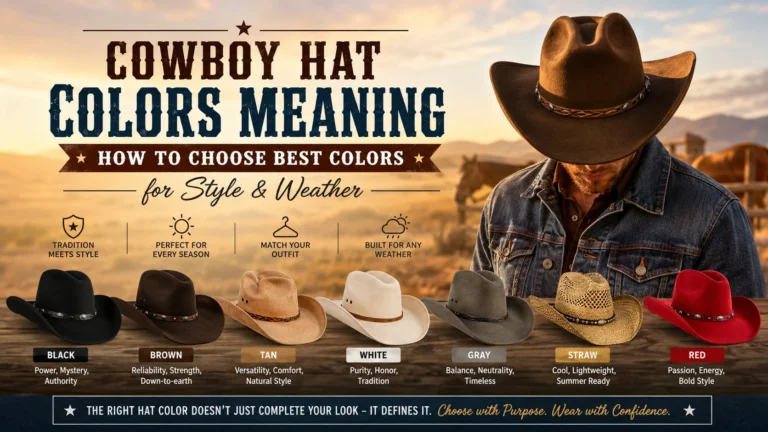 Cowboy Hat Colors Meaning How to Choose Best Colors for Style & Weather