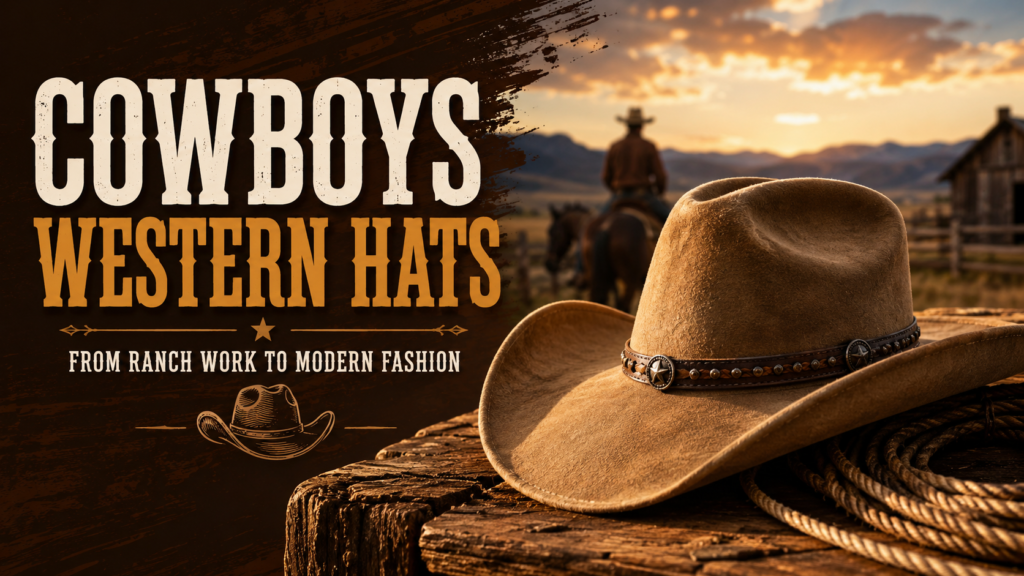 feature image of blog post title "Cowboys Western Hats: From Ranch Work to Modern Fashion