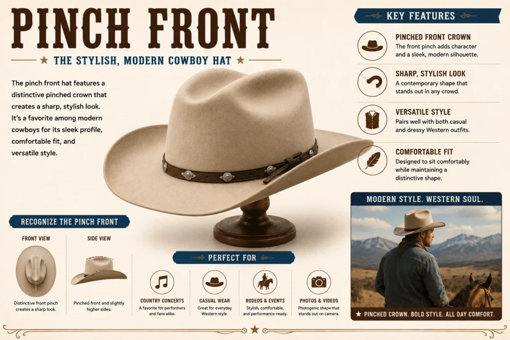 Pinch Front Cowboy Hat