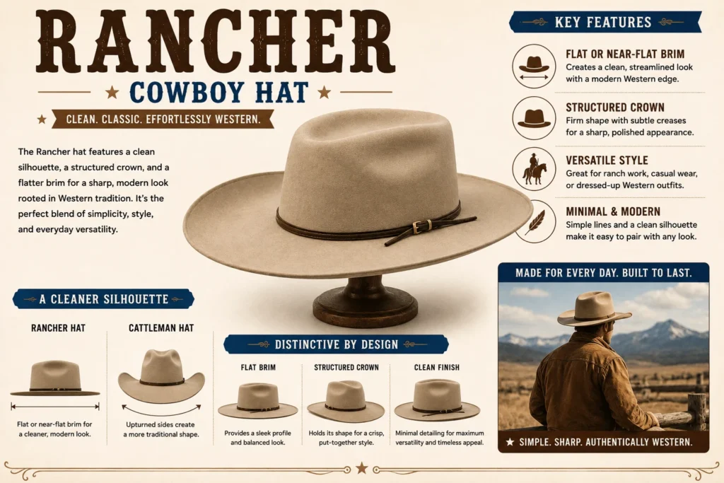 Rancher Cowboy Hat