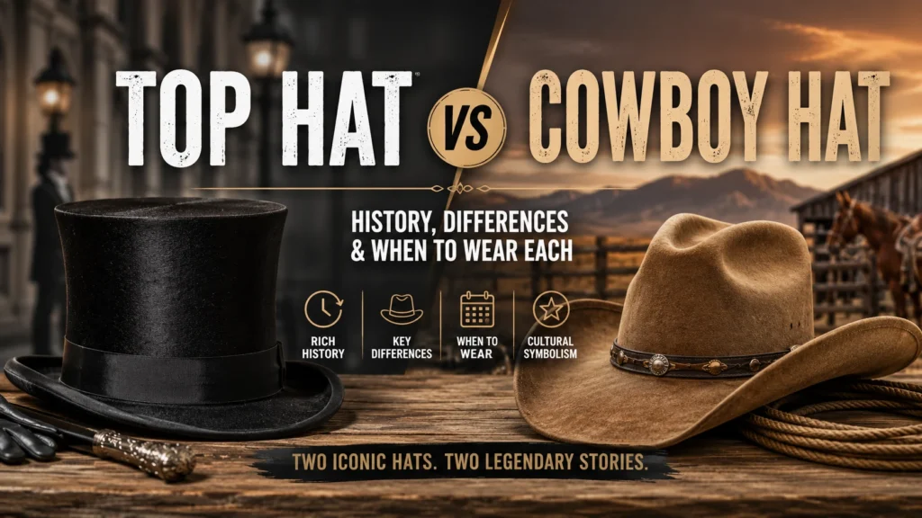 Top Hat vs Cowboy Hat Key Differences, History & When to Wear Each