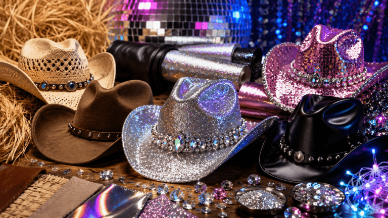 Feature image of blog post "What Are Disco Cowboy Hats Made Of?"
