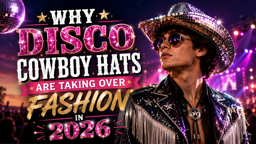 Feature image of Blog Post "Why Disco Cowboy Hats Are Trending in 2026"