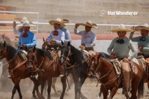 Mexican Cowboys performing in the Rodeos Events