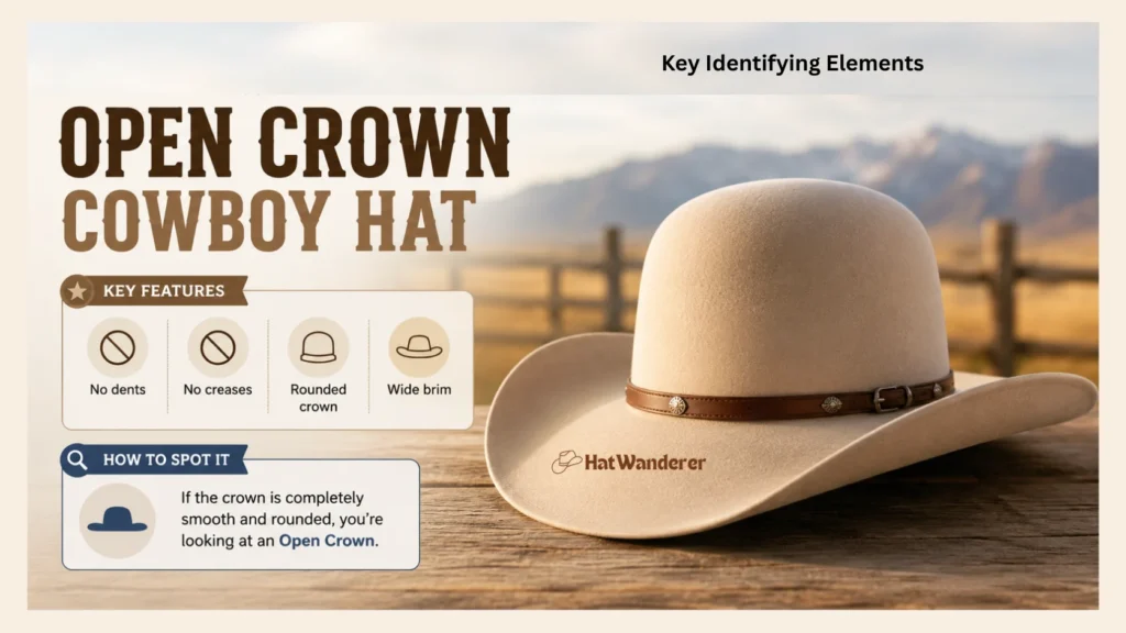 Open Crown Style Cowboy Hat Open Crown Style Cowboy Hat