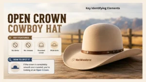 Open Crown Style Cowboy Hat