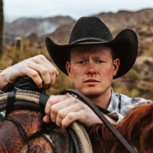 72 Llano 4X Cowboy Hat - Cattlemen worn by a Rancher