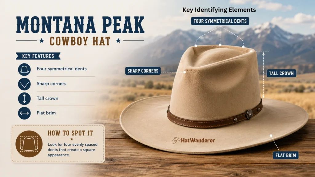 Montana Peak Style Cowboy Hat Montana Peak Style Cowboy Hat