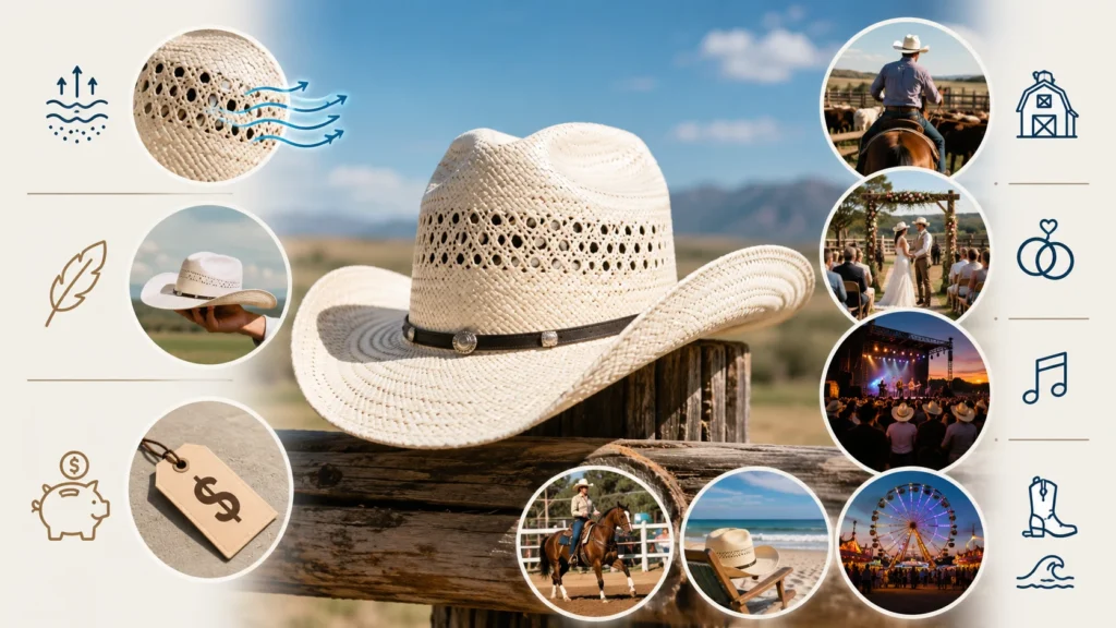 Advantages of White Straw Cowboy Hats