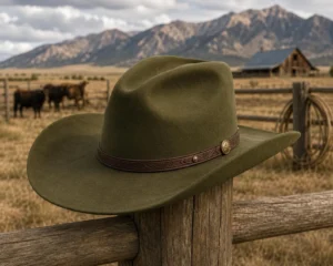 Cattleman Crown Brown Color Cowboy Hat