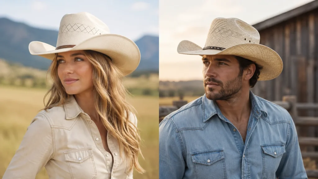 Cream & Natural Color Cowboy Hats Cream & Natural Color Cowboy Hats