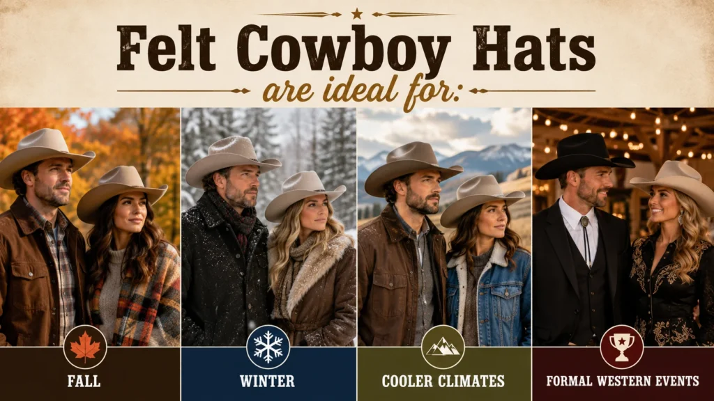Felt Cowboy Hats are Best for