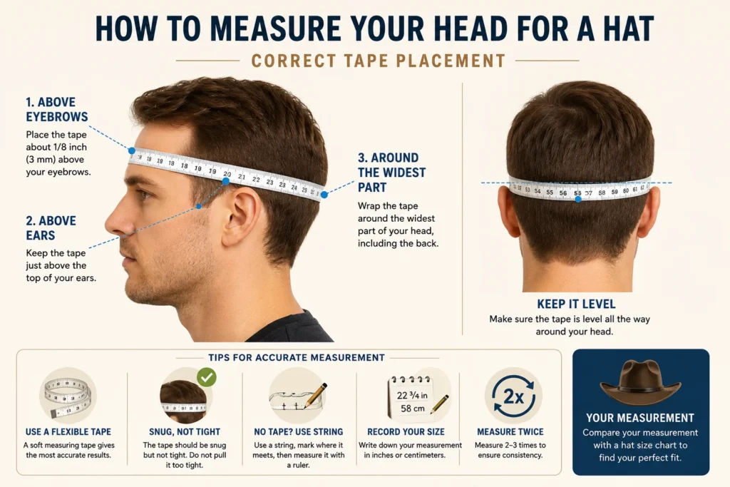 How to Measure Your Head for a Hat How to Measure Your Head for a Hat