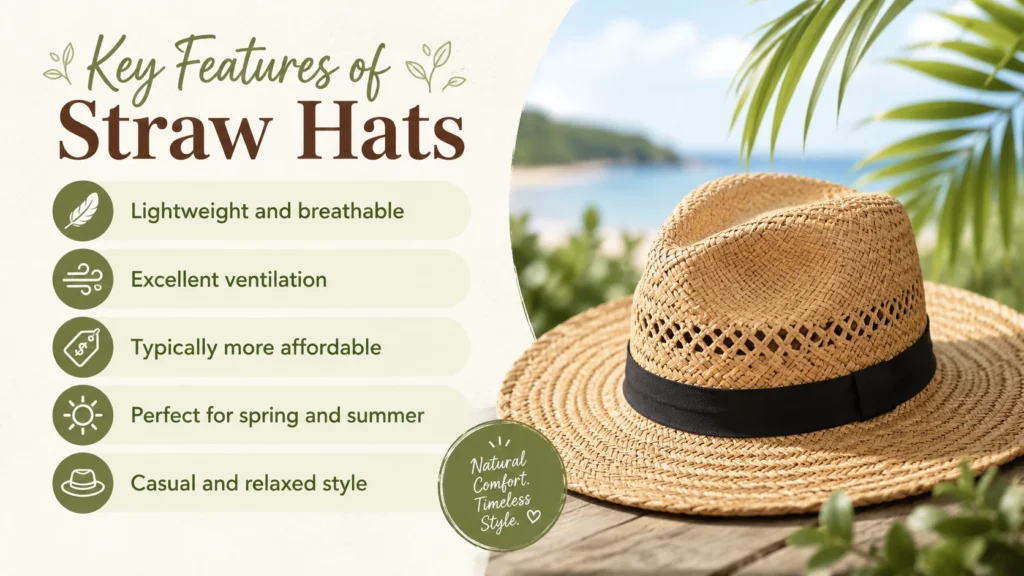 Key Features of Straw Hats