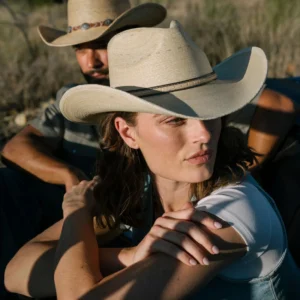 Sawmill Palm Leaf Western Hat - Pinch Front