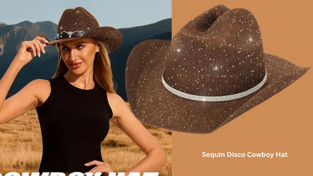 Sequin Disco Cowboy Hat