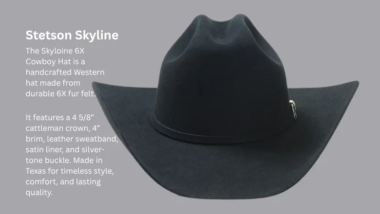 Top Cowboy Hat Brands Stetson Skyline