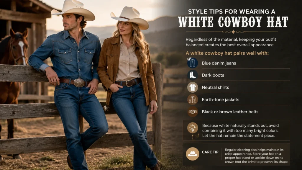 Style Tips for Wearing a White Cowboy Hat Style Tips for Wearing a White Cowboy Hat