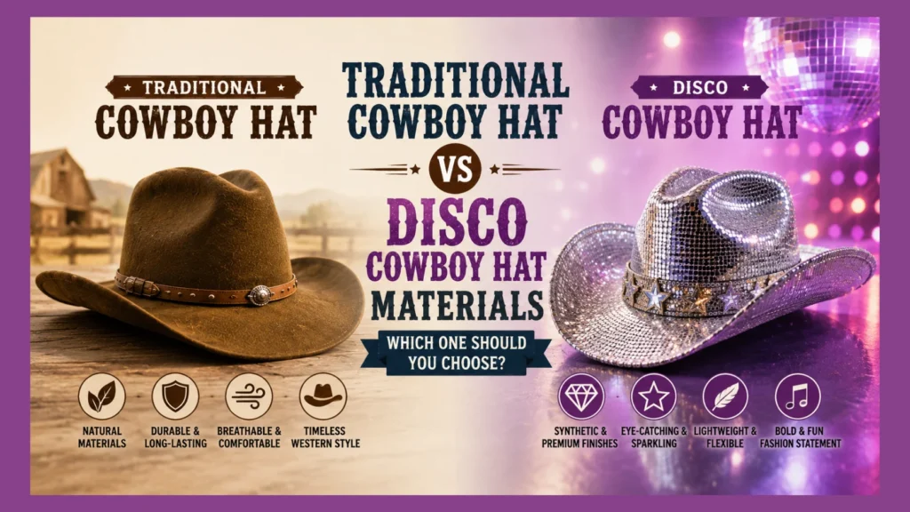 Traditional Cowboy Hat vs Disco Cowboy Hat Materials Which One Should You Choose