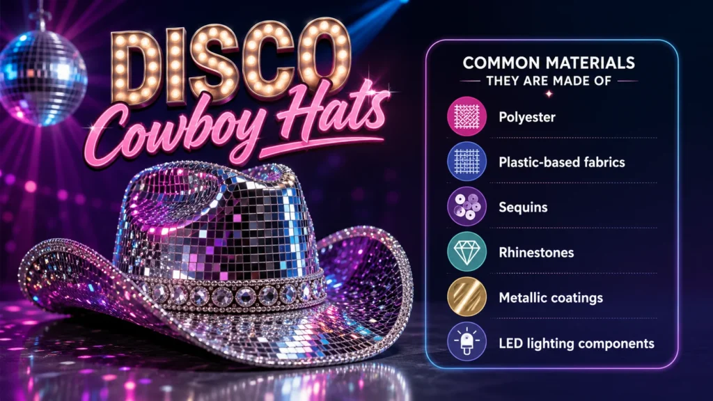 What Are Disco Cowboy Hats Made Of
