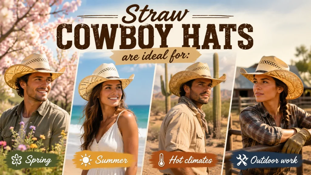 Straw Cowboy Hats are Best for