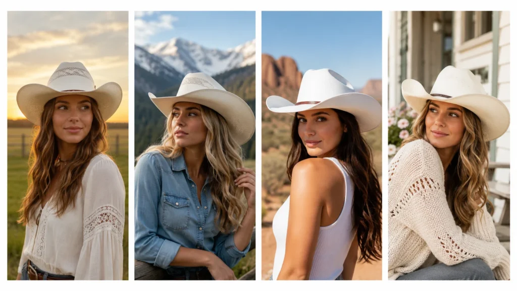 White Cowboy Hats White Cowboy Hats